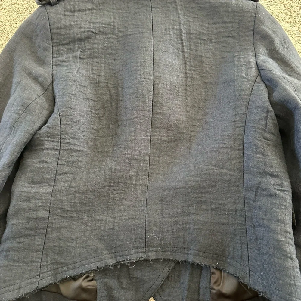 Smythe Navy Double-Breasted Military-Inspired Blazer - Picture 5 of 5